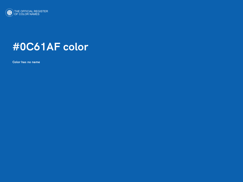 #0C61AF color image