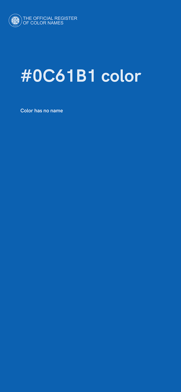 #0C61B1 color image