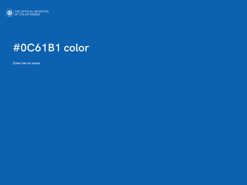 #0C61B1 color image