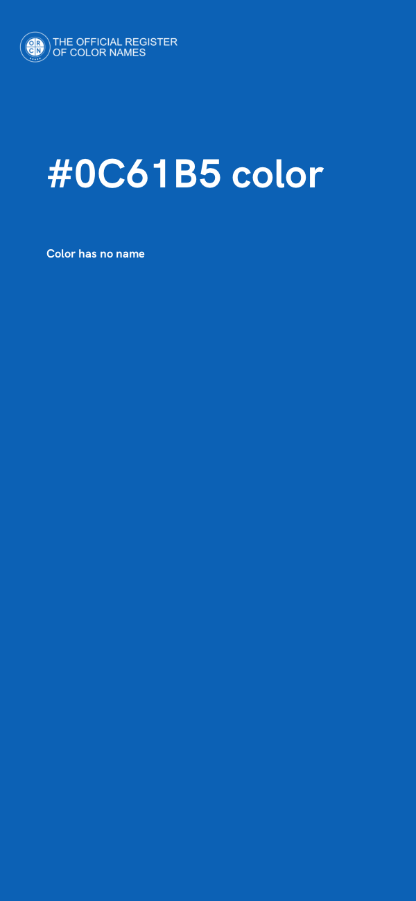#0C61B5 color image