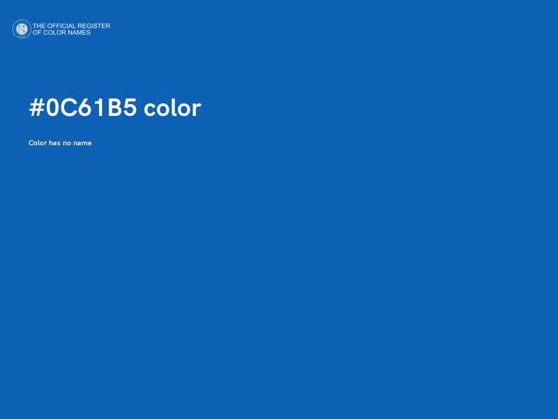 #0C61B5 color image