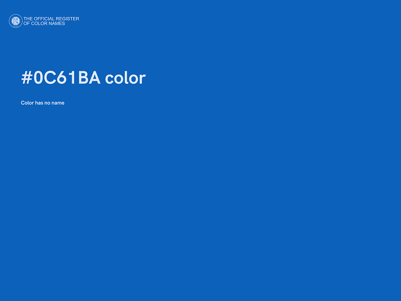 #0C61BA color image