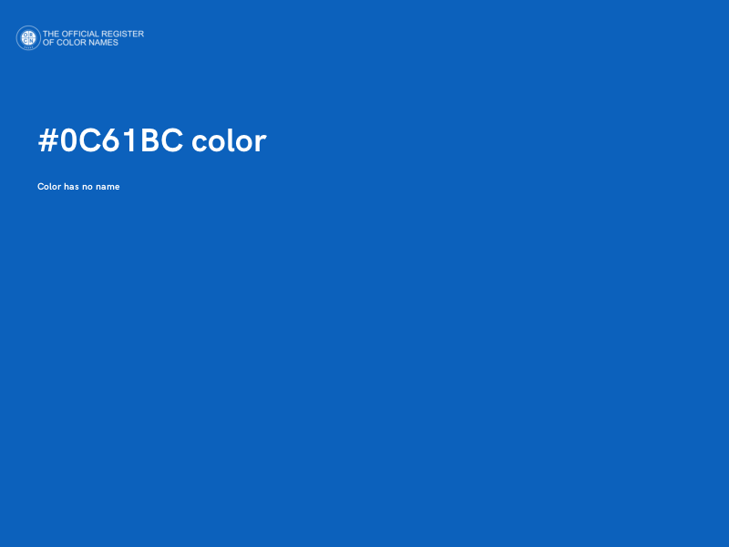 #0C61BC color image