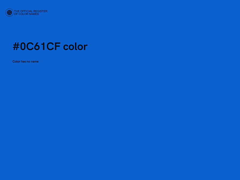 #0C61CF color image