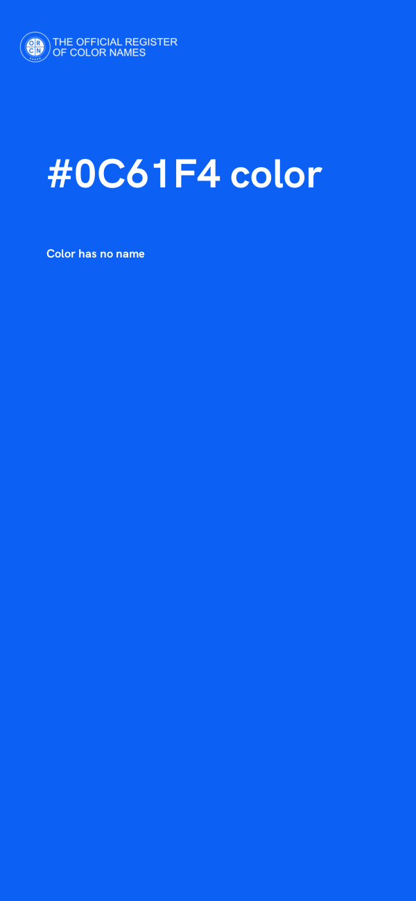 #0C61F4 color image