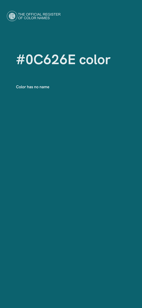 #0C626E color image