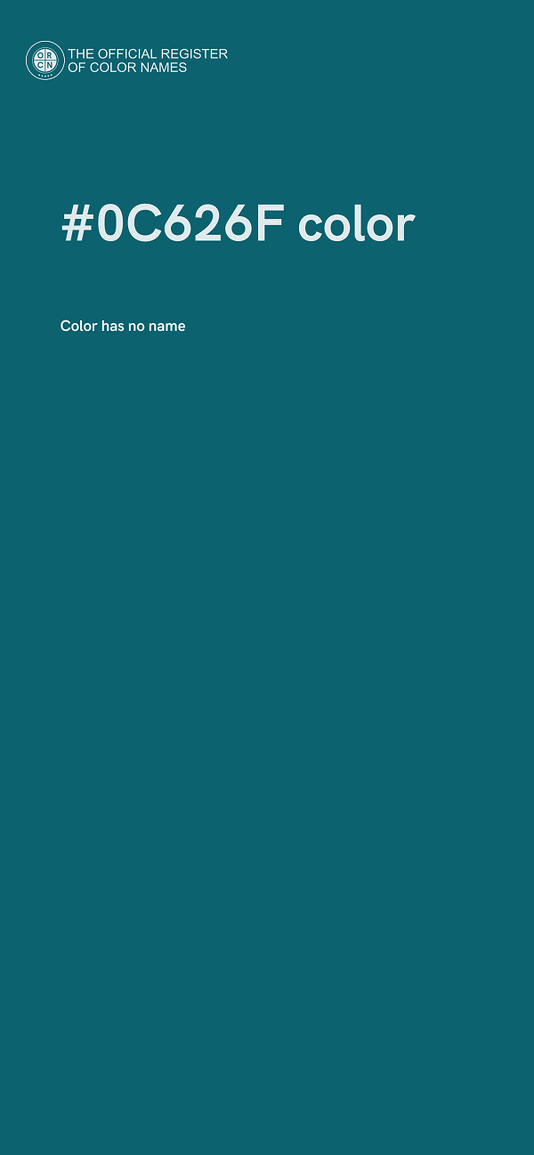 #0C626F color image