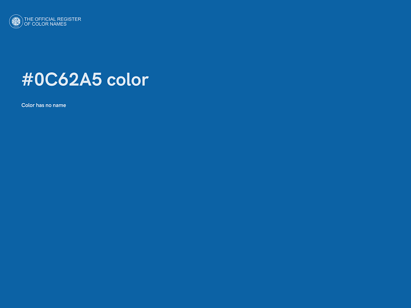 #0C62A5 color image