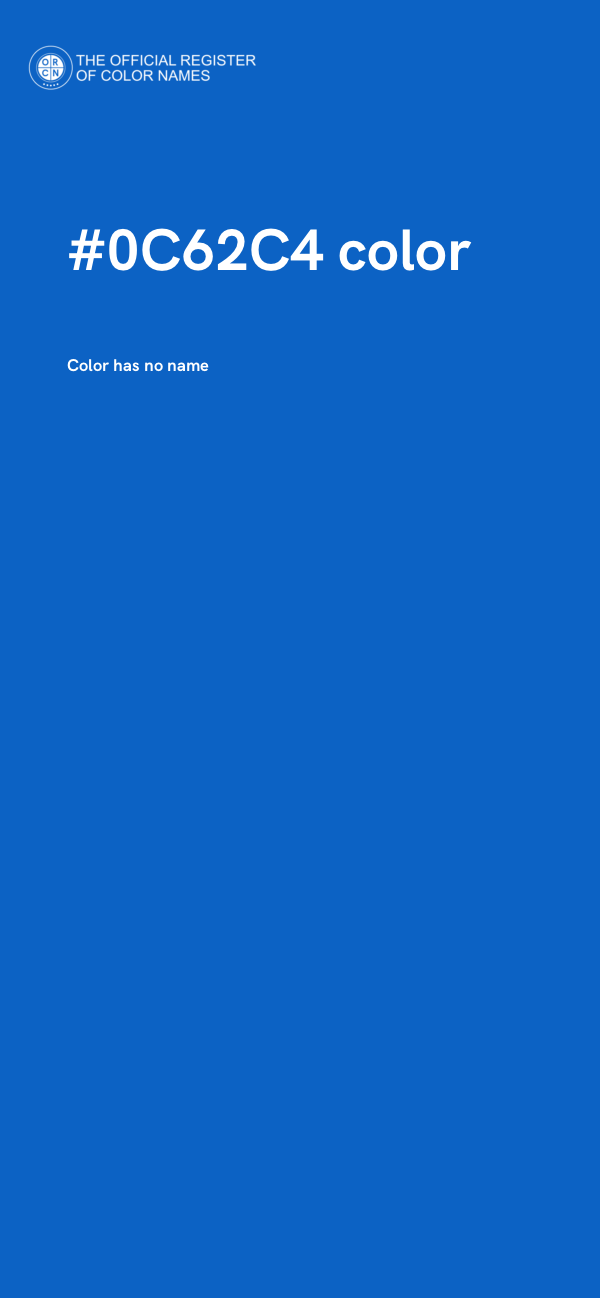 #0C62C4 color image