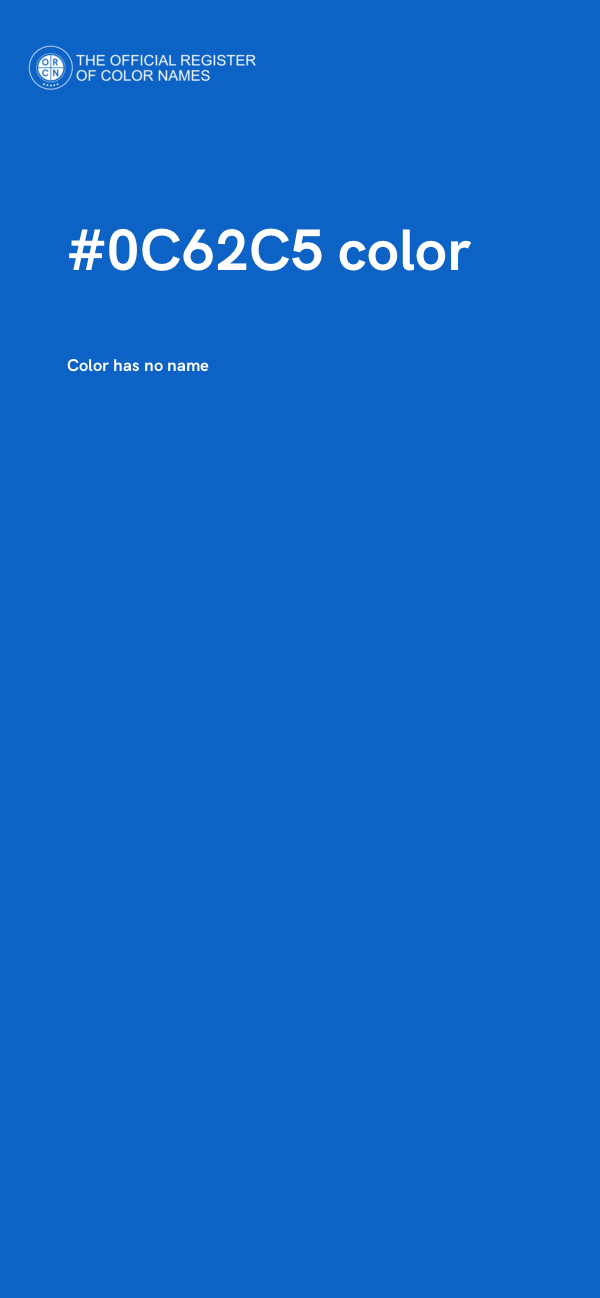 #0C62C5 color image