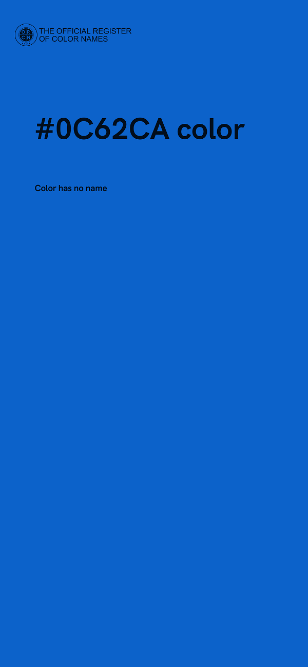 #0C62CA color image
