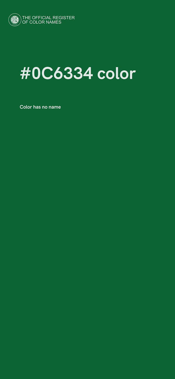 #0C6334 color image
