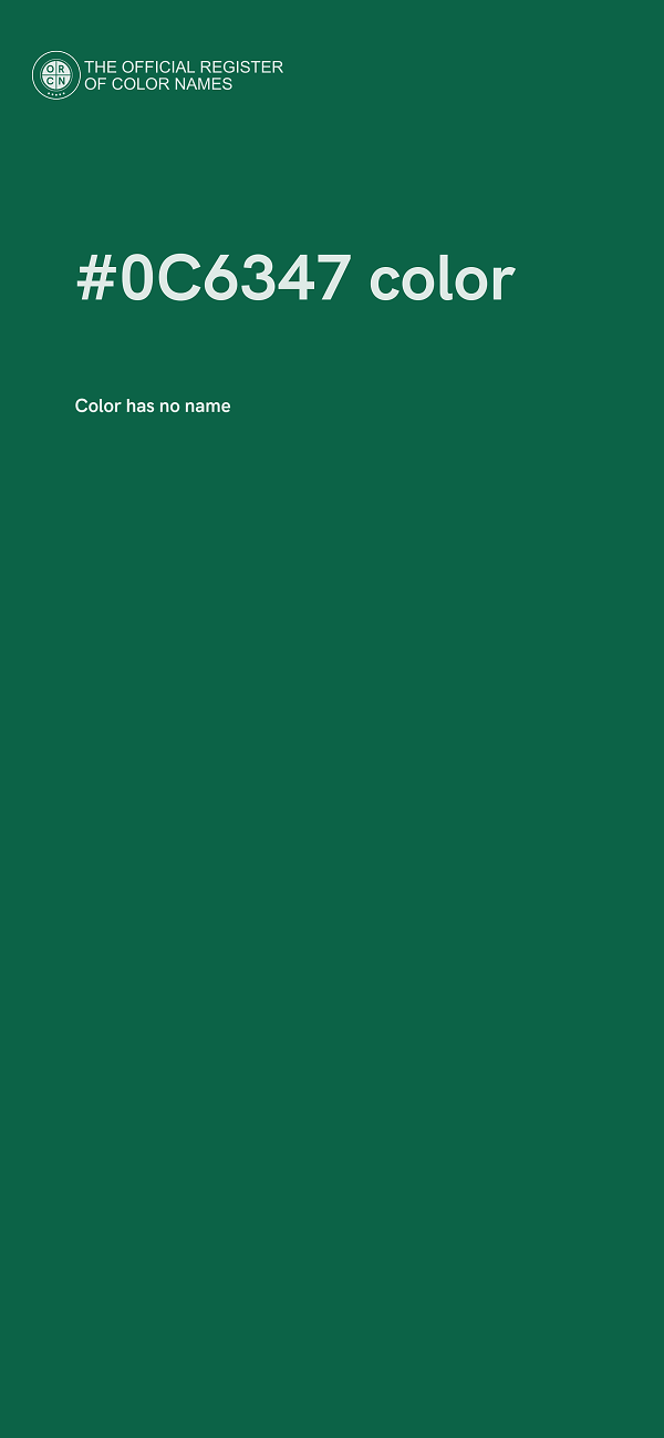 #0C6347 color image