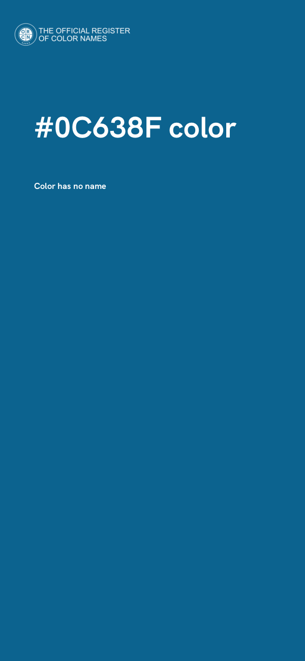 #0C638F color image