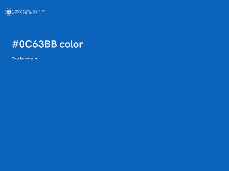 #0C63BB color image