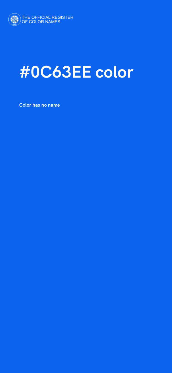 #0C63EE color image