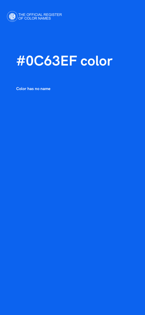 #0C63EF color image