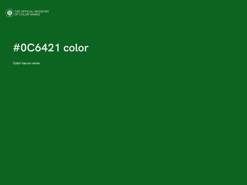 #0C6421 color image