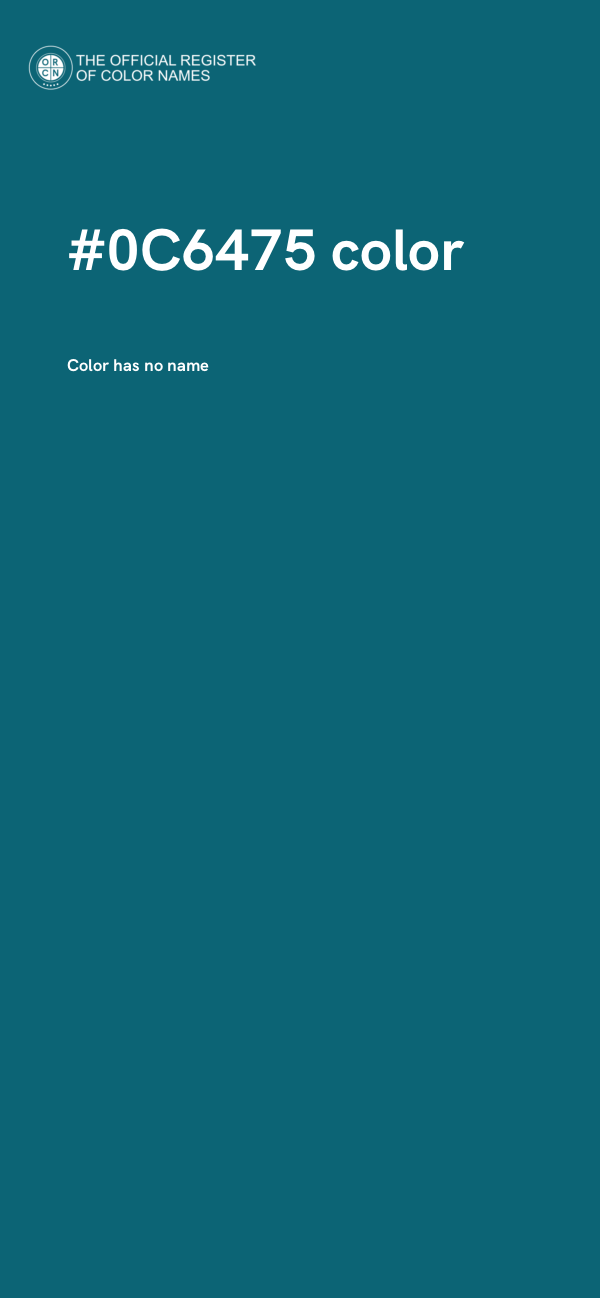 #0C6475 color image