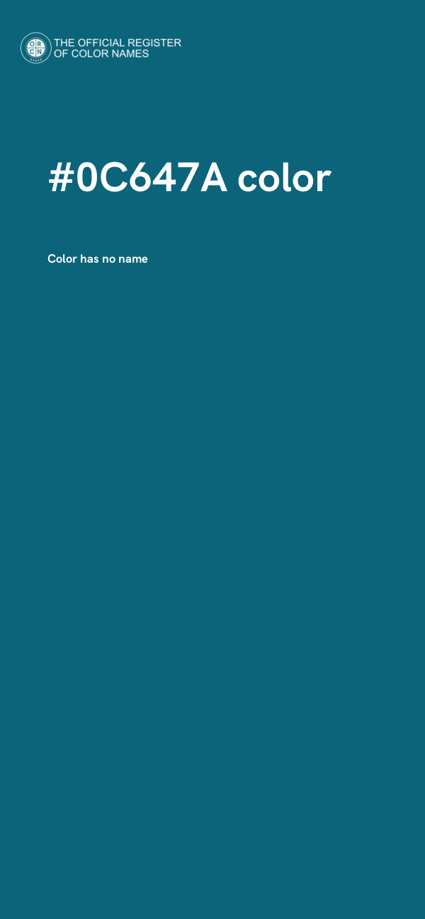 #0C647A color image