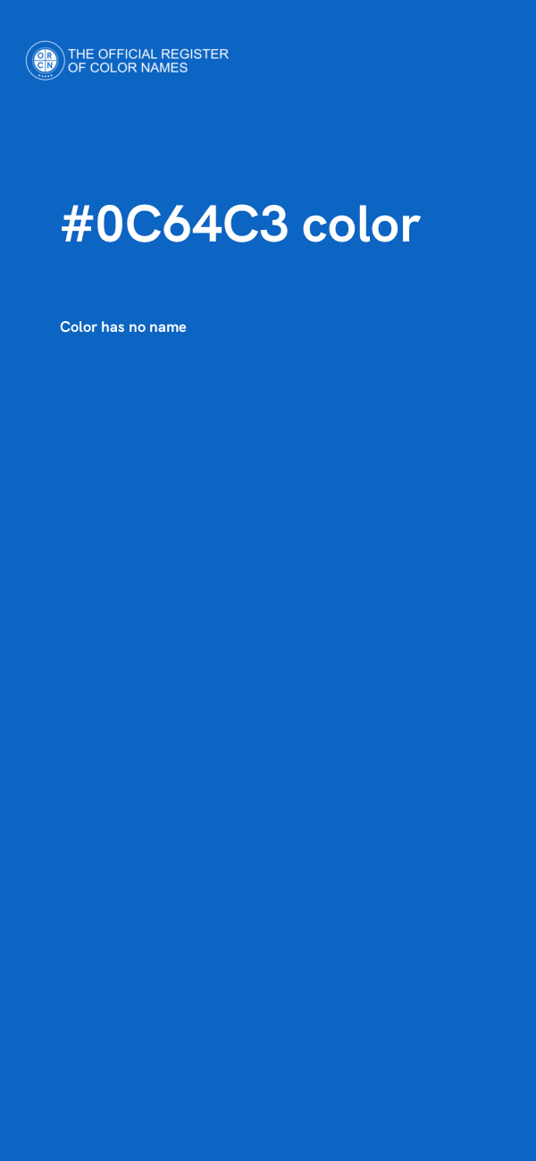 #0C64C3 color image