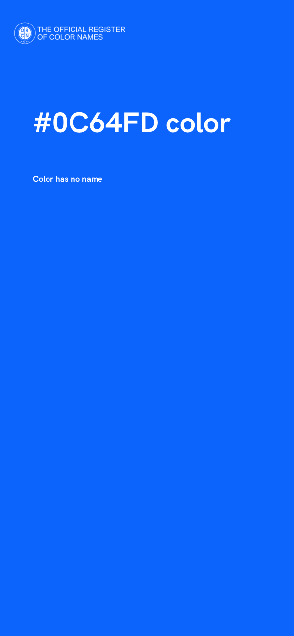 #0C64FD color image