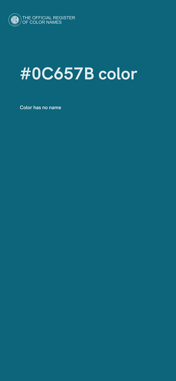 #0C657B color image