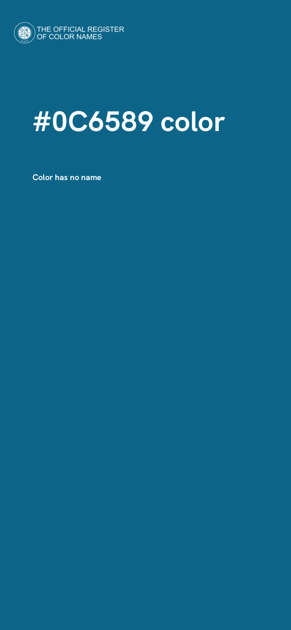 #0C6589 color image
