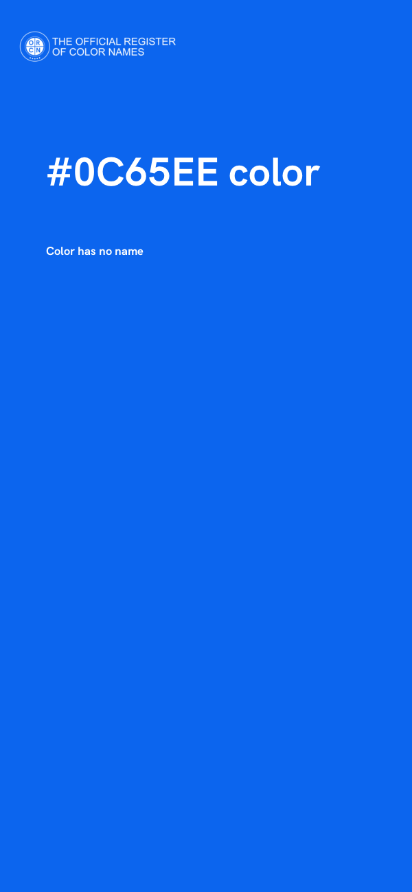 #0C65EE color image