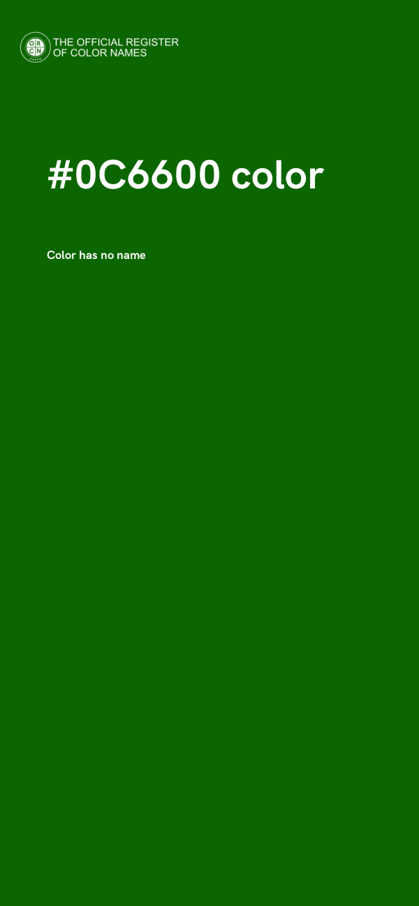 #0C6600 color image