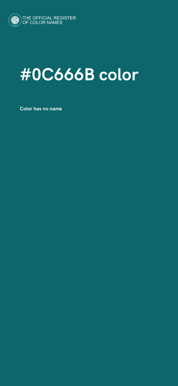 #0C666B color image