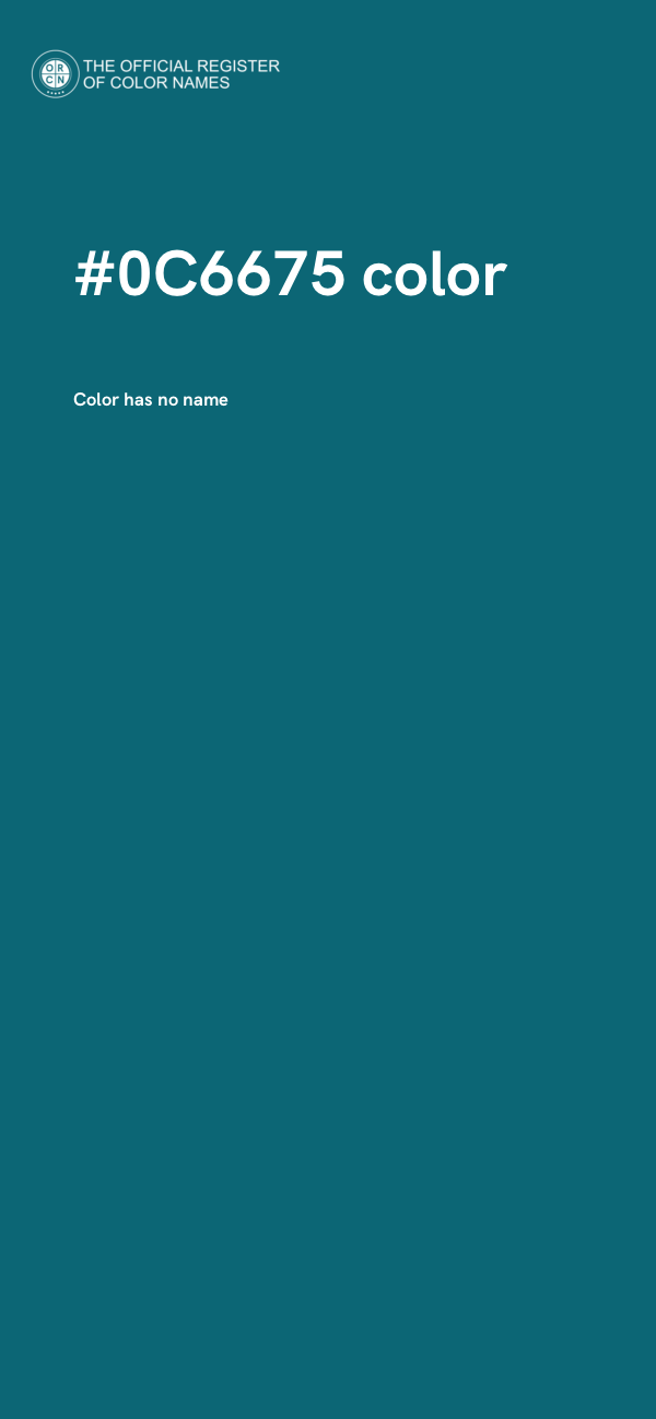 #0C6675 color image
