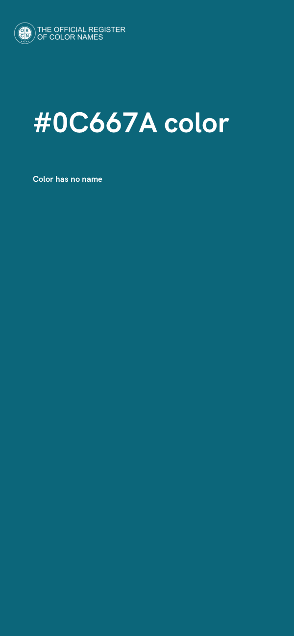 #0C667A color image