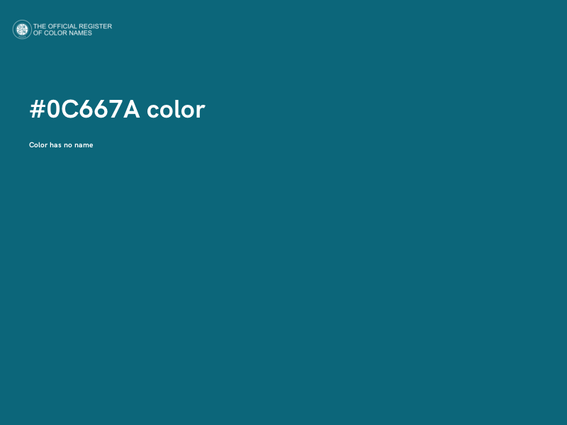 #0C667A color image