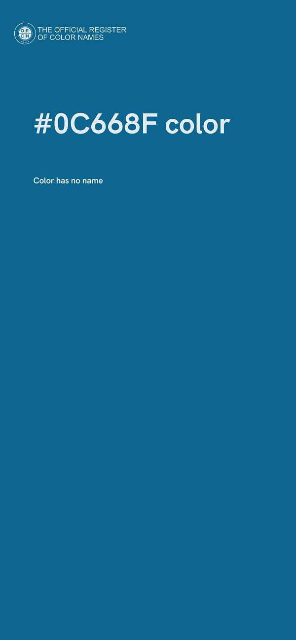 #0C668F color image
