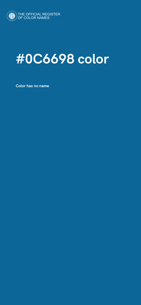 #0C6698 color image