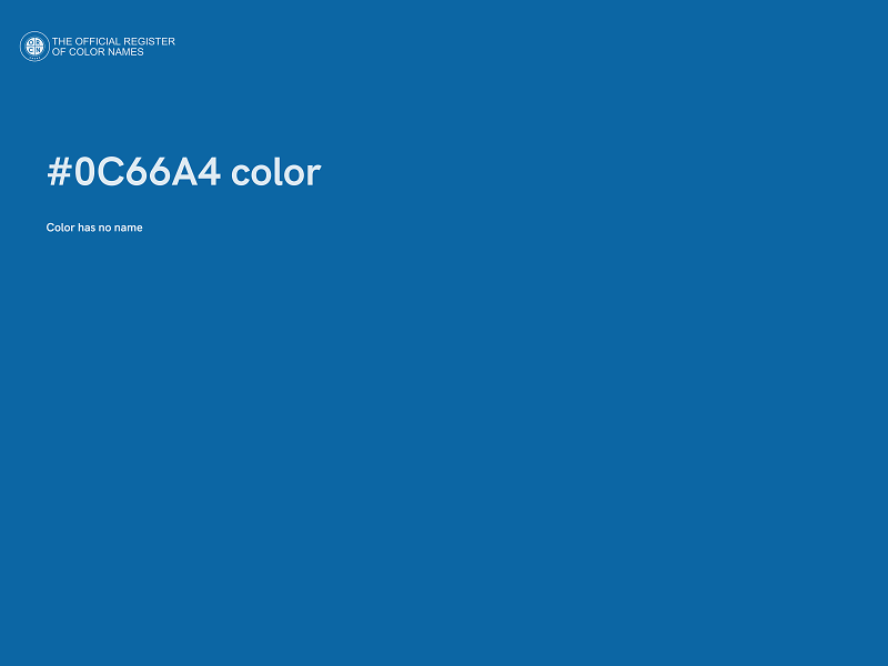 #0C66A4 color image