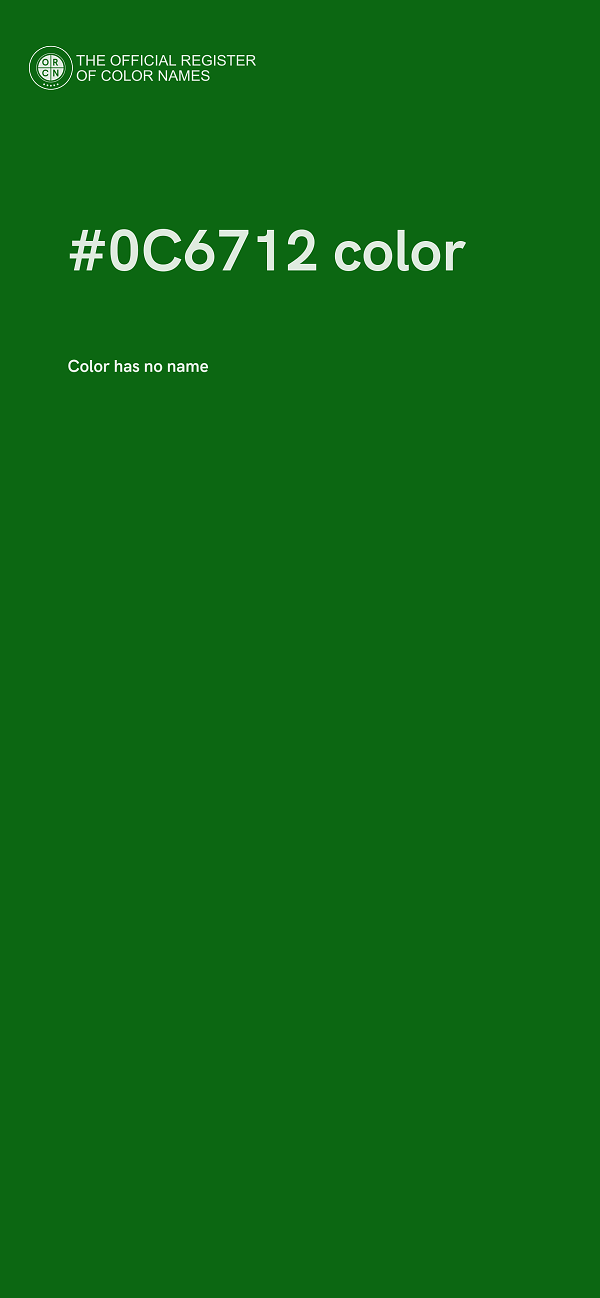 #0C6712 color image