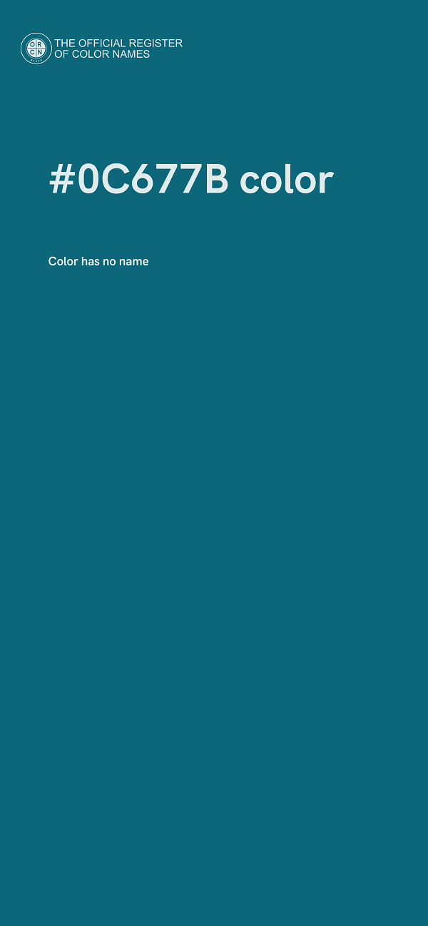 #0C677B color image
