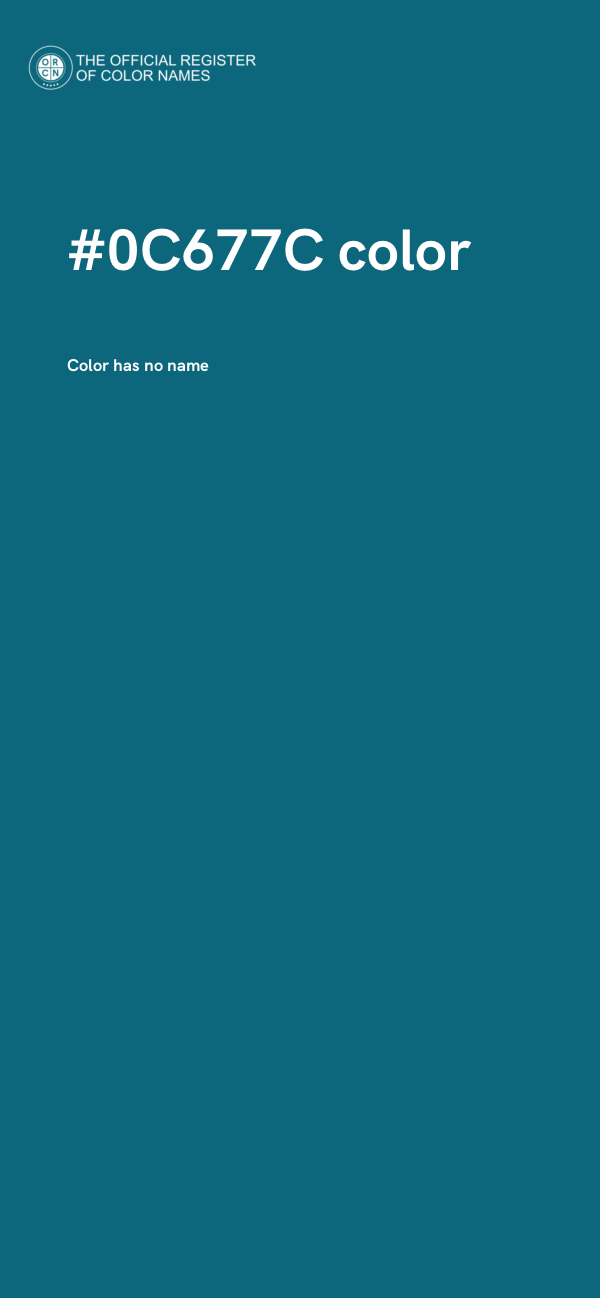 #0C677C color image