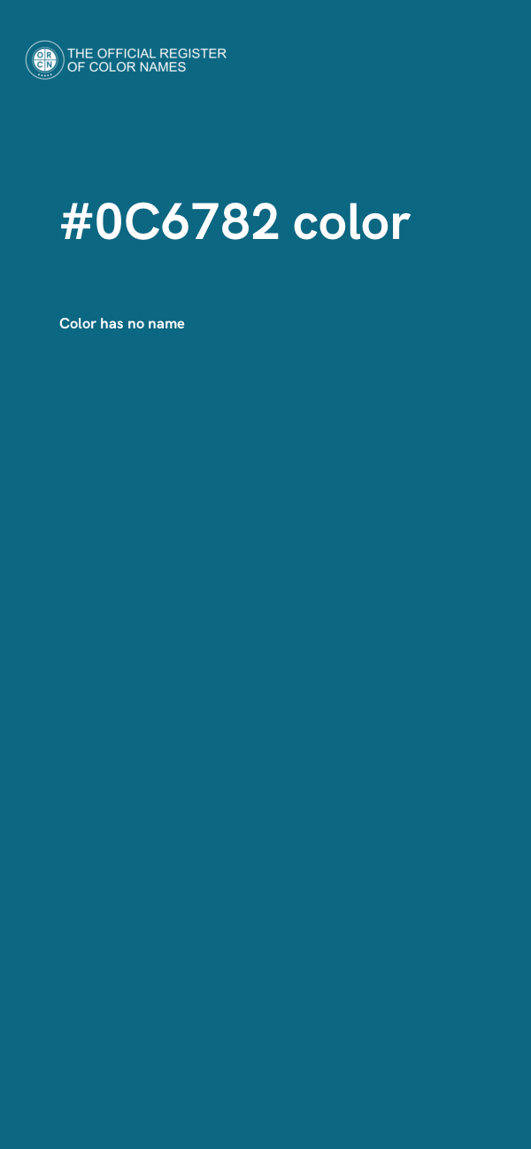 #0C6782 color image