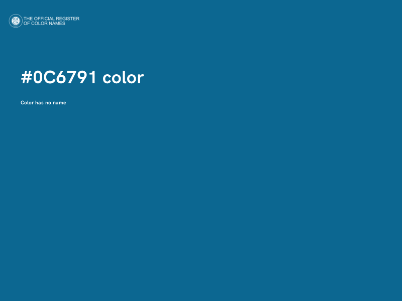 #0C6791 color image