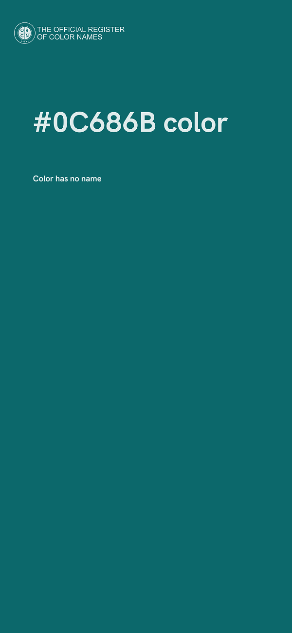 #0C686B color image