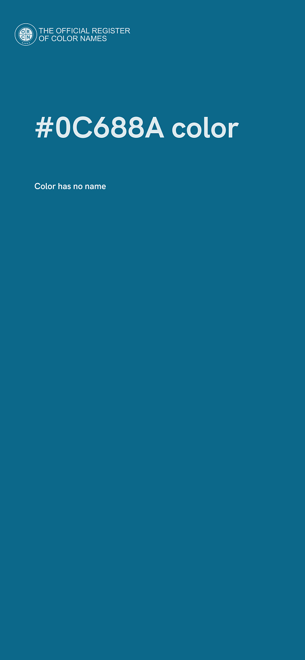 #0C688A color image