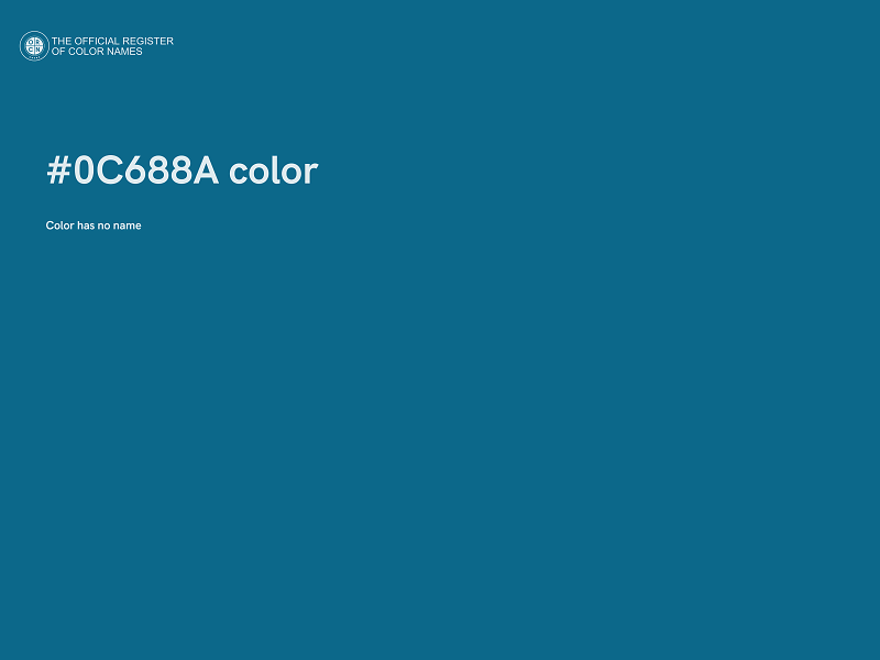 #0C688A color image
