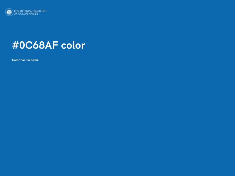 #0C68AF color image