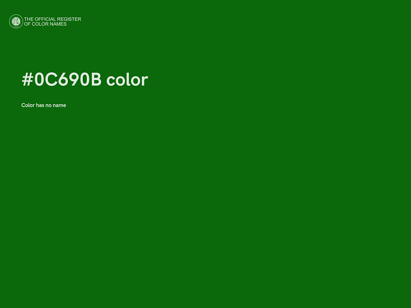 #0C690B color image