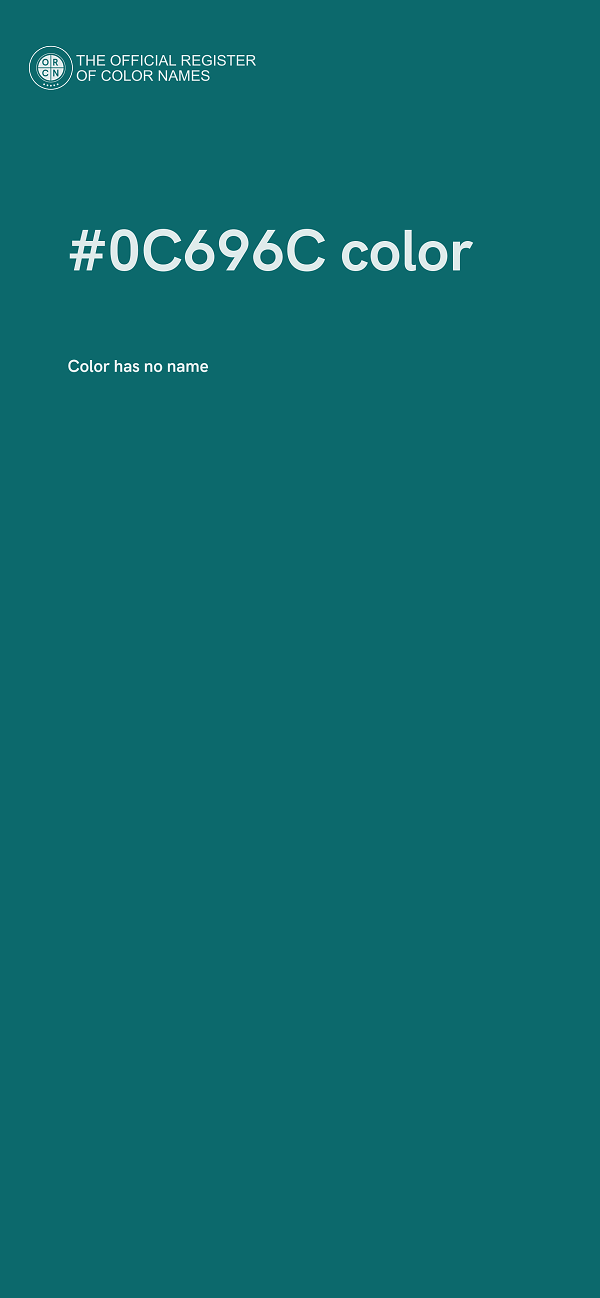 #0C696C color image
