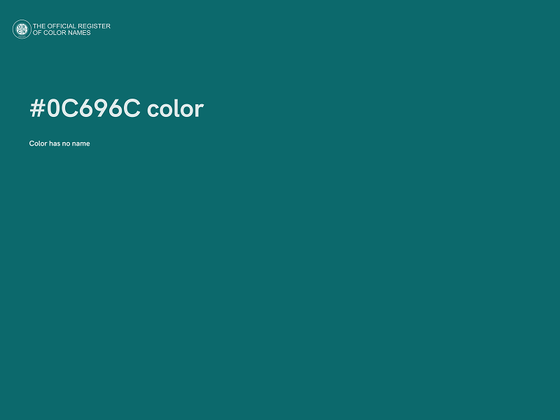#0C696C color image
