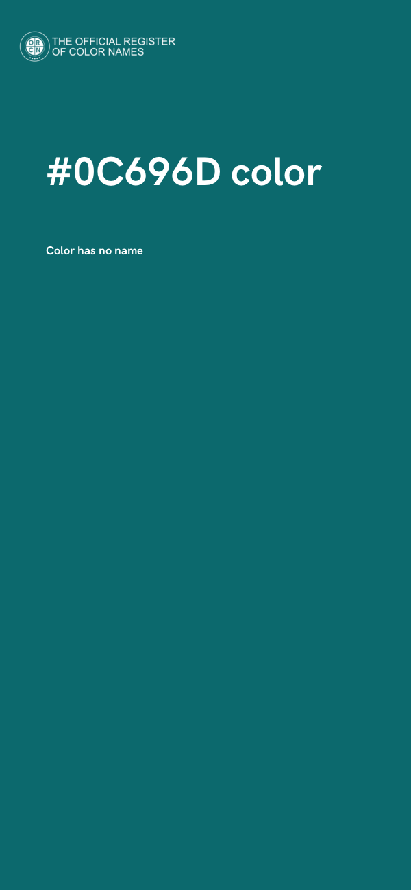 #0C696D color image